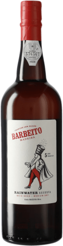 15,95 € | Red wine Barbeito Rainwater Medium Dry Reserve I.G. Madeira Madeira Portugal Verdello, Tinta Negra Mole 5 Years 75 cl
