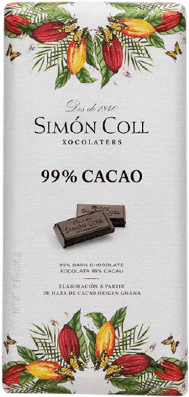 2,95 € Envoi gratuit | Chocolats et Bonbons Simón Coll 99% Cacao