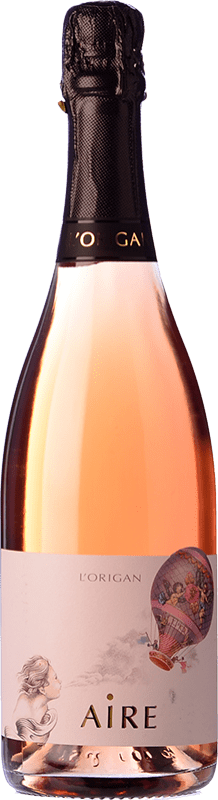 12,95 € Envio grátis | Espumante Rosé L'Origan Aire Brut Nature — Bruto Natural Rosé D.O. Cava