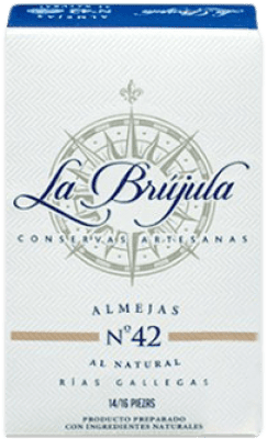 37,95 € | Conservas de Marisco La Brújula Almejas al Natural 预订 西班牙 10/12 件