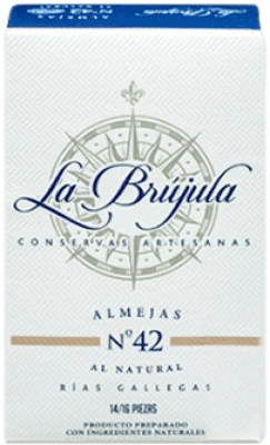 Conserves de Fruits de Mer La Brújula Almejas al Natural Réserve 10/12 Pièces