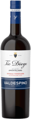 Spedizione Gratuita | Vino fortificato Valdespino Amontillado Tío Diego D.O. Jerez-Xérès-Sherry Andalusia Spagna Palomino Fino 75 cl