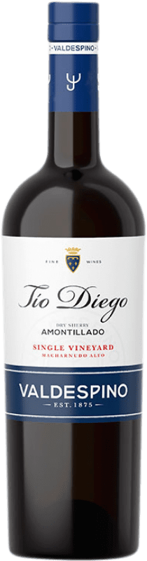 Бесплатная доставка | Крепленое вино Valdespino Amontillado Tío Diego D.O. Jerez-Xérès-Sherry Андалусия Испания Palomino Fino 75 cl