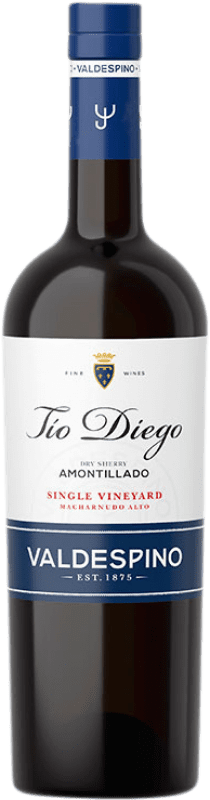 18,95 € | 强化酒 Valdespino Amontillado Tío Diego D.O. Jerez-Xérès-Sherry 安达卢西亚 西班牙 Palomino Fino 75 cl