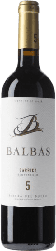 Free Shipping | Red wine Balbás Barrica Oak D.O. Ribera del Duero Castilla y León Spain Tempranillo 75 cl