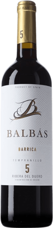 Free Shipping | Red Wine Balbás Barrel D.O. Ribera del Duero Castilla y León Spain Tempranillo 75 cl