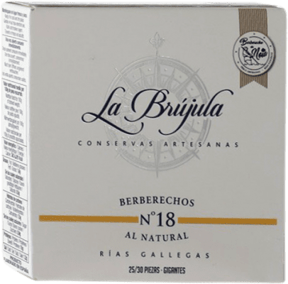 Conservas de Marisco La Brújula Berberechos 25/30 Piezas