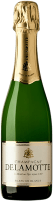 Бесплатная доставка | Белое игристое Delamotte Blanc de Blancs A.O.C. Champagne шампанское Франция Chardonnay Половина бутылки 37 cl