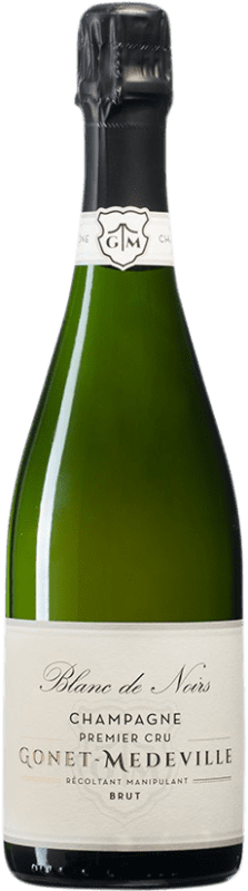 Envio grátis | Espumante branco Gonet-Médeville Blanc de Noirs Premier Cru Brut A.O.C. Champagne Champagne França Pinot Preto 75 cl