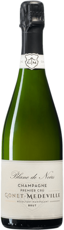 71,95 € Envío gratis | Espumoso Blanco Gonet-Médeville Brut 1er Premier Cru, Blanc de Noirs A.O.C. Champagne