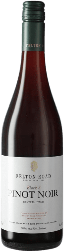89,95 € | Vinho tinto Felton Road Block 3 I.G. Central Otago Central Otago Nova Zelândia Pinot Preto 75 cl