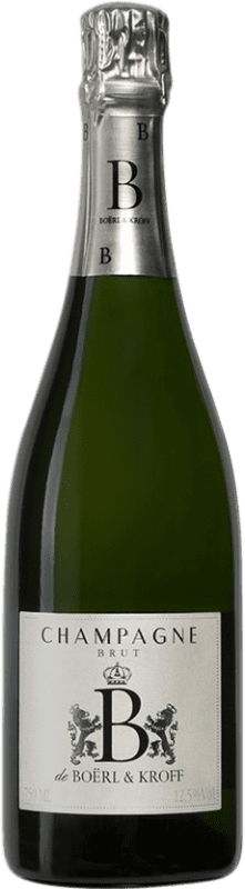 送料無料 | 白スパークリングワイン Boërl & Kroff B Brut A.O.C. Champagne シャンパン フランス Pinot Black, Chardonnay 75 cl