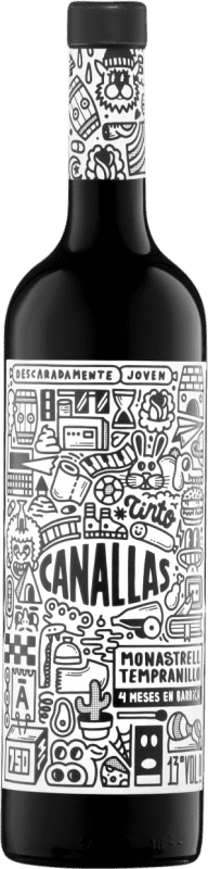 免费送货 | 红酒 Antonio Arráez Canallas D.O. Valencia 巴伦西亚社区 西班牙 Tempranillo, Monastrell 75 cl