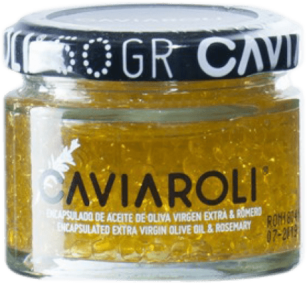 10,95 € Free Shipping | Olive Oil Caviaroli Encapsulado EVOO Extra Virgin Romero — Rosemary, Caviar