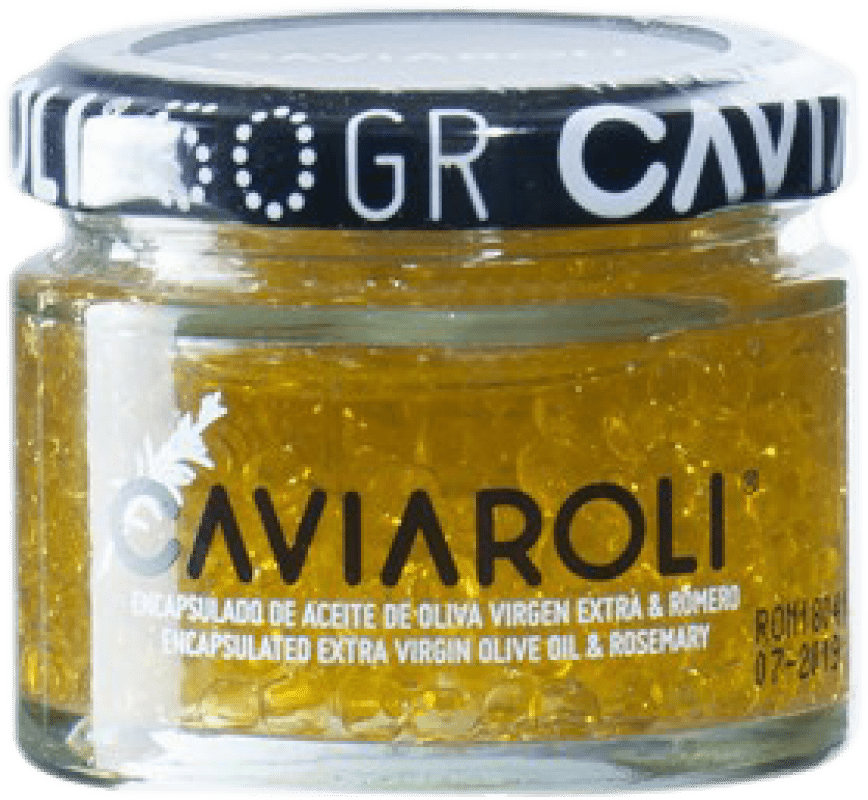 Envio grátis | Conservas Vegetales Caviaroli Caviar de Aceite de Oliva Virgen Extra Encapsulado con Romero Espanha