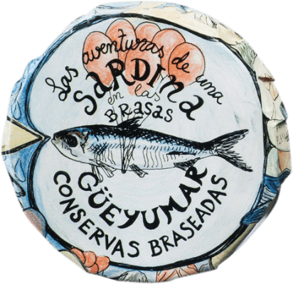 11,95 € Free Shipping | Conservas de Pescado Güeyu Mar Colas de Sardina Principality of Asturias Spain