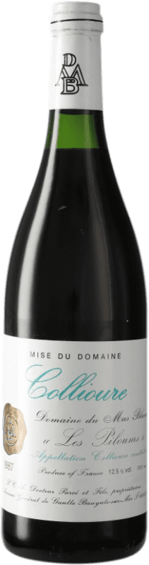 Free Shipping | Red wine Mas Blanc Colliure Les Piloums 1987 A.O.C. Côtes du Roussillon Languedoc-Roussillon France Grenache 75 cl