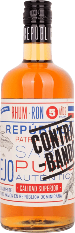 Spedizione Gratuita | Rum Caballero Contra-Bando Contrabando Repubblica Dominicana 5 Anni 70 cl