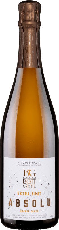 67,95 € Envoi gratuit | Vin Mousseux Blanc Domaine Bott-Geyl Absolu Extra Brut A.O.C. Crémant d'Alsace