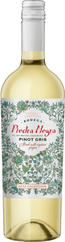 8,95 € | White wine Piedra Negra François Lurton I.G. Mendoza Mendoza Argentina Pinot Grey Bottle 75 cl