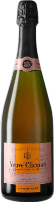 88,95 € | Rosé mousseux Veuve Clicquot Vintage Rosé A.O.C. Champagne Champagne France Pinot Noir, Chardonnay, Pinot Meunier 75 cl