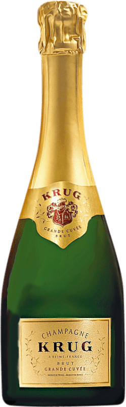 Envoi gratuit | Blanc mousseux Krug Grande Cuvée Brut A.O.C. Champagne Champagne France Pinot Noir, Chardonnay, Pinot Meunier Demi- Bouteille 37 cl