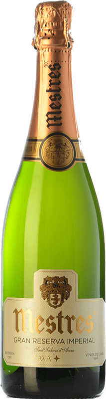 Envoi gratuit | Blanc mousseux Mestres Imperial Brut Grande Réserve D.O. Cava Espagne Macabeo, Xarel·lo, Parellada 75 cl