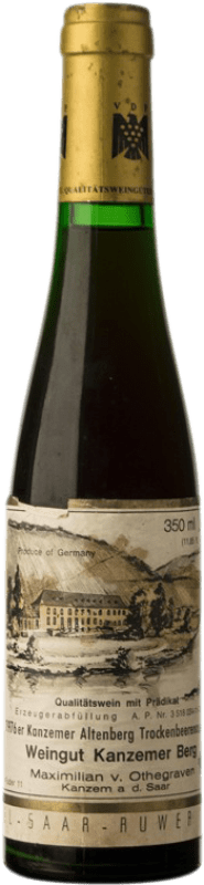 Envio grátis | Vinho branco Maximilian Von Othegraven Kanzemer Altenberg TBA 1976 Q.b.A. Mosel Alemanha Riesling Meia Garrafa 37 cl