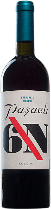 免费送货 | 红酒 Paşaeli Karasakiz 6N 土耳其 Merlot 75 cl