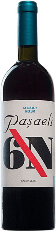 Free Shipping | Red wine Paşaeli Karasakiz 6N Turkey Merlot 75 cl