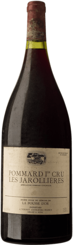 Kostenloser Versand | Rotwein La Pousse d'Or Les Jarollieres 1990 A.O.C. Pommard Burgund Frankreich Spätburgunder Magnum-Flasche 1,5 L