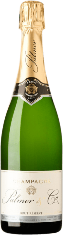 35,95 € | White sparkling Château Palmer Brut Reserve A.O.C. Champagne Champagne France Pinot Black, Chardonnay, Pinot Meunier 75 cl