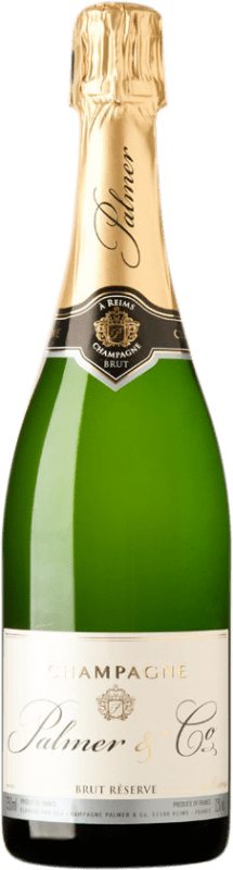 38,95 € | Weißer Sekt Palmer & Co Brut — Herb Reserve — Gereift A.O.C. Champagne Champagner Frankreich Pinot Noir — Spätburgunder, Chardonnay, Pinot Meunier — Schwarzriesling 75 cl