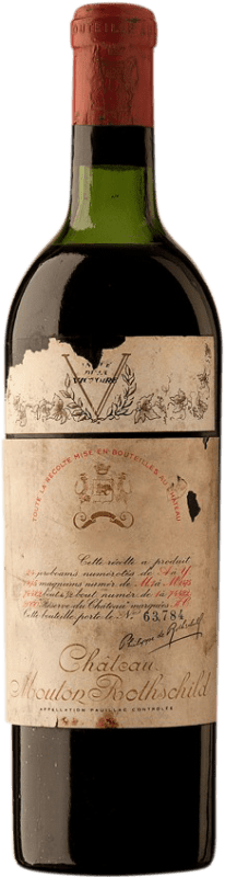 11 385,95 € | Red wine Château Mouton-Rothschild 1945 A.O.C. Pauillac Bordeaux France Merlot, Cabernet Sauvignon, Cabernet Franc Bottle 75 cl