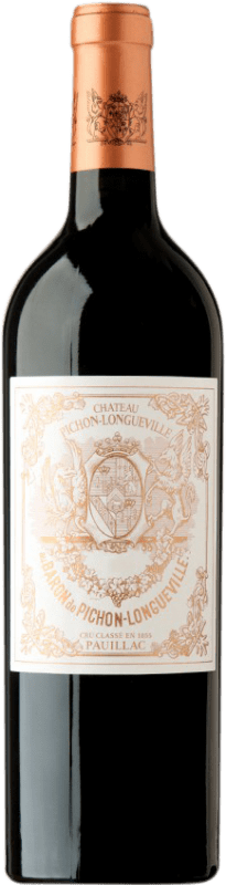 309,95 € | Red wine Château Pichon Baron 2010 A.O.C. Pauillac Bordeaux France Merlot, Cabernet Sauvignon Bottle 75 cl