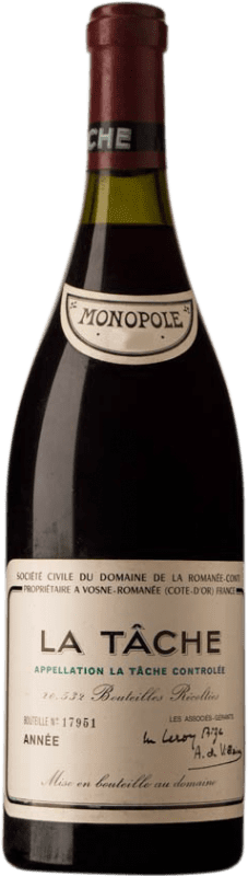 Envoi gratuit | Vin rouge Romanée-Conti 1989 A.O.C. La Tâche Bourgogne France Pinot Noir 75 cl