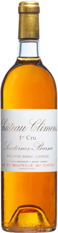 Бесплатная доставка | Белое вино Château de Climens 1975 A.O.C. Barsac Бордо Франция Sémillon 75 cl