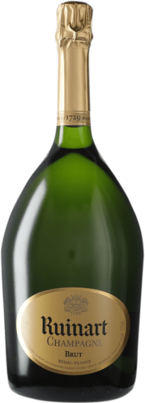 Free Shipping | White sparkling Ruinart Brut A.O.C. Champagne Champagne France Pinot Black, Chardonnay, Pinot Meunier Magnum Bottle 1,5 L