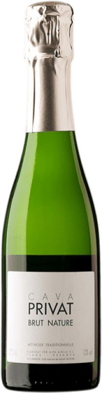 Envoi gratuit | Blanc mousseux Privat Brut Nature D.O. Cava Espagne Macabeo, Chardonnay, Parellada, Pansa Blanca Demi- Bouteille 37 cl