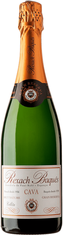 8,95 € Spedizione Gratuita | Spumante Bianco Rexach Baques Brut Nature D.O. Cava