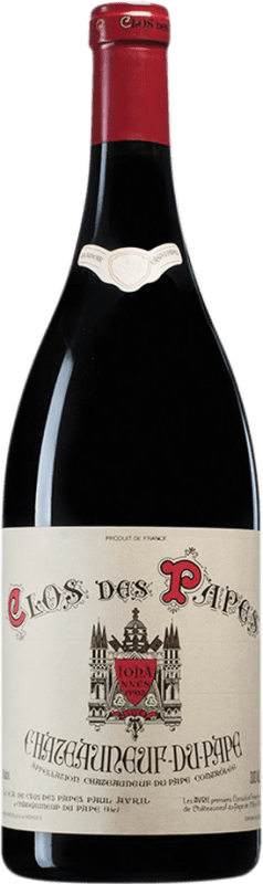 送料無料 | 赤ワイン Clos des Papes A.O.C. Châteauneuf-du-Pape フランス Grenache, Mourvèdre, Counoise ボトル Jéroboam-ダブルマグナム 3 L