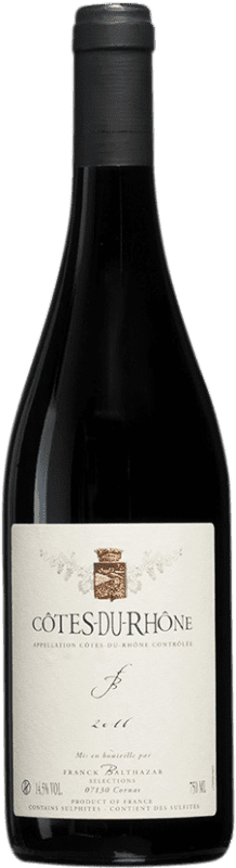 送料無料 | 赤ワイン Franck Balthazar A.O.C. Côtes du Rhône フランス Syrah, Grenache 75 cl