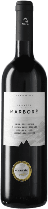 Бесплатная доставка | Красное вино Pirineos Marboré D.O. Somontano Арагон Испания Tempranillo, Merlot, Cabernet Sauvignon, Moristel, Parraleta 75 cl