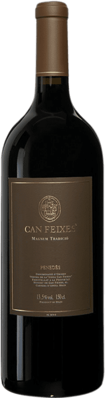 39,95 € | Red wine Huguet de Can Feixes Negre Reserva D.O. Penedès Catalonia Spain Tempranillo, Merlot, Cabernet Sauvignon, Petit Verdot Magnum Bottle 1,5 L