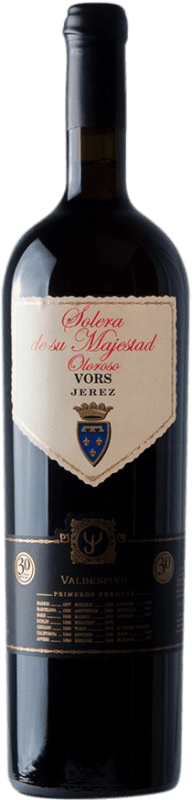 691,95 € | Fortified wine Valdespino Oloroso Solera de su Majestad Very Old Rare Sherry VORS D.O. Jerez-Xérès-Sherry Andalusia Spain Palomino Fino Magnum Bottle 1,5 L