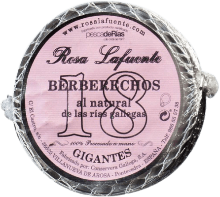 Conservas de Marisco Conservera Gallega Rosa Lafuente Berberechos al Natural Gigante 18 Pieces