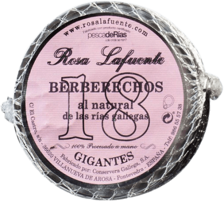 28,95 € | Conserves de Fruits de Mer Conservera Gallega Rosa Lafuente Berberechos al Natural Gigante Galice Espagne 18 Pièces