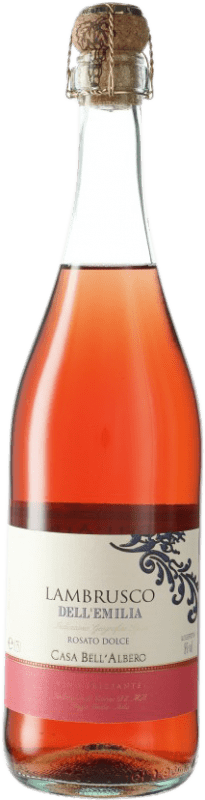 Envoi gratuit | Rosé mousseux Casa Bell'Albero Rosato I.G.T. Emilia Romagna Émilie-Romagne Italie Lambrusco 75 cl