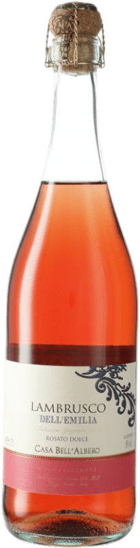 Envío gratis | Espumoso Rosado Casa Bell'Albero I.G.T. Emilia Romagna Emilia-Romagna Italia Lambrusco 75 cl
