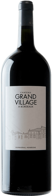 39,95 € | Красное вино Château Grand Village Rouge A.O.C. Bordeaux Supérieur Бордо Франция Merlot, Cabernet Franc бутылка Магнум 1,5 L